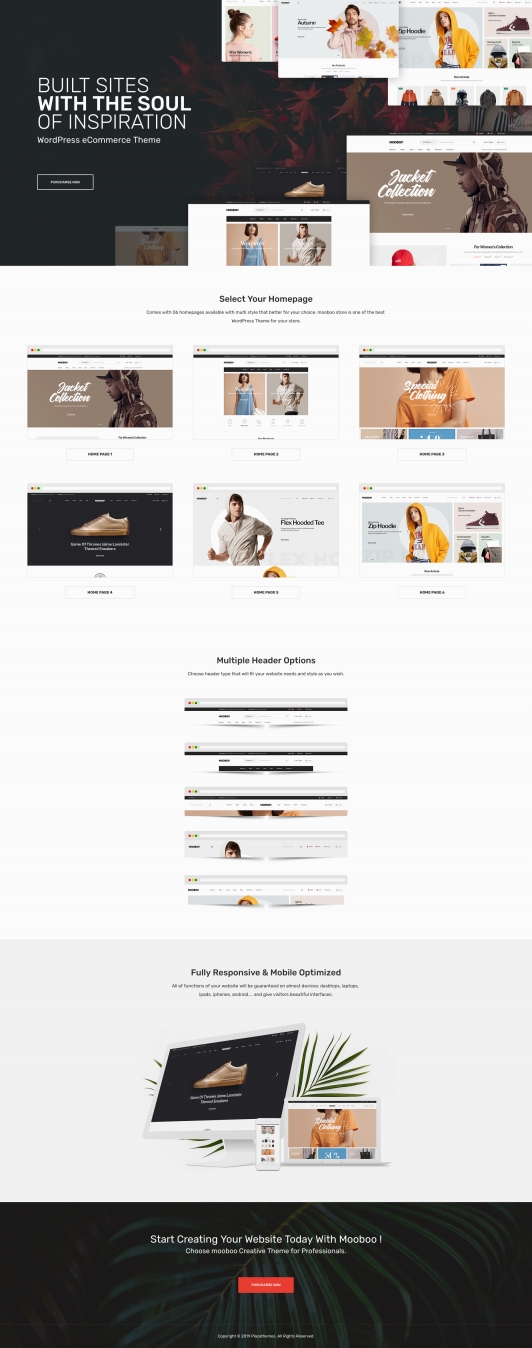 Mooboo v1.0.5-WooCommerce WordPress的时尚主题